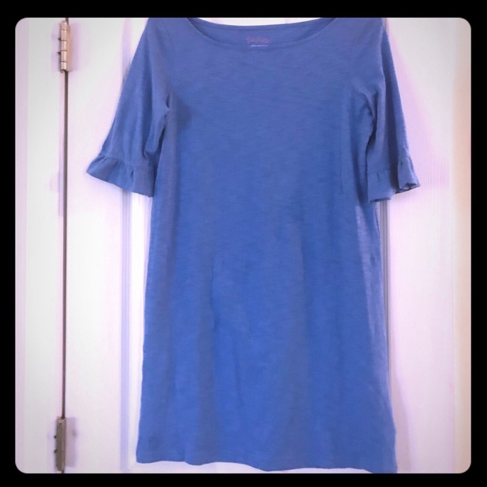 Lilly Pulitzer t-shirt dress with ruffle sleeve